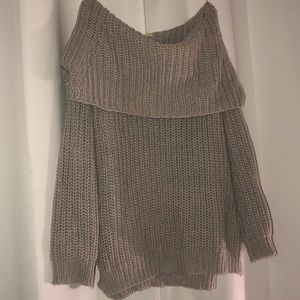 Off the shoulder sweater